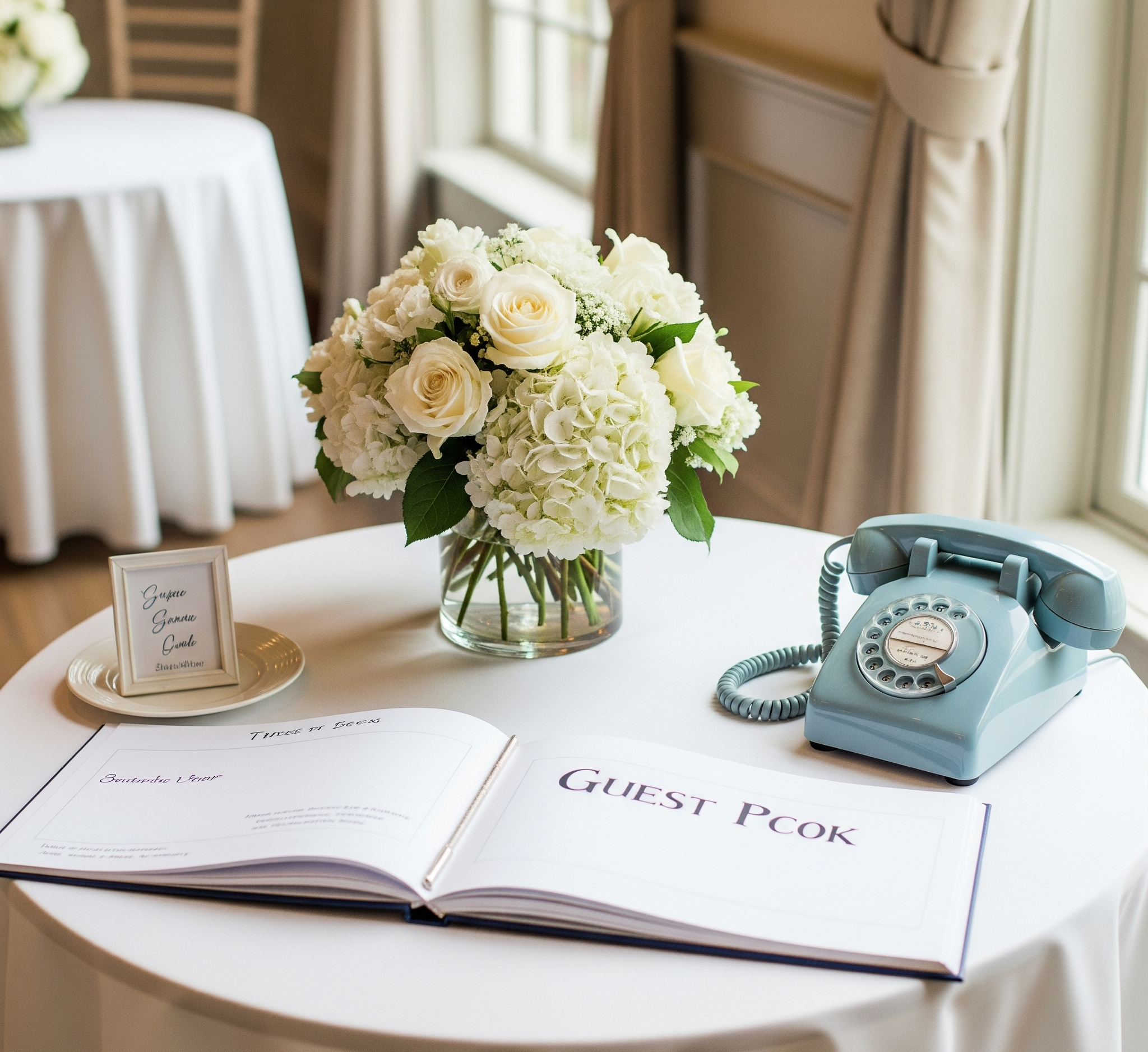 Pastel Mavi Retro Telefon